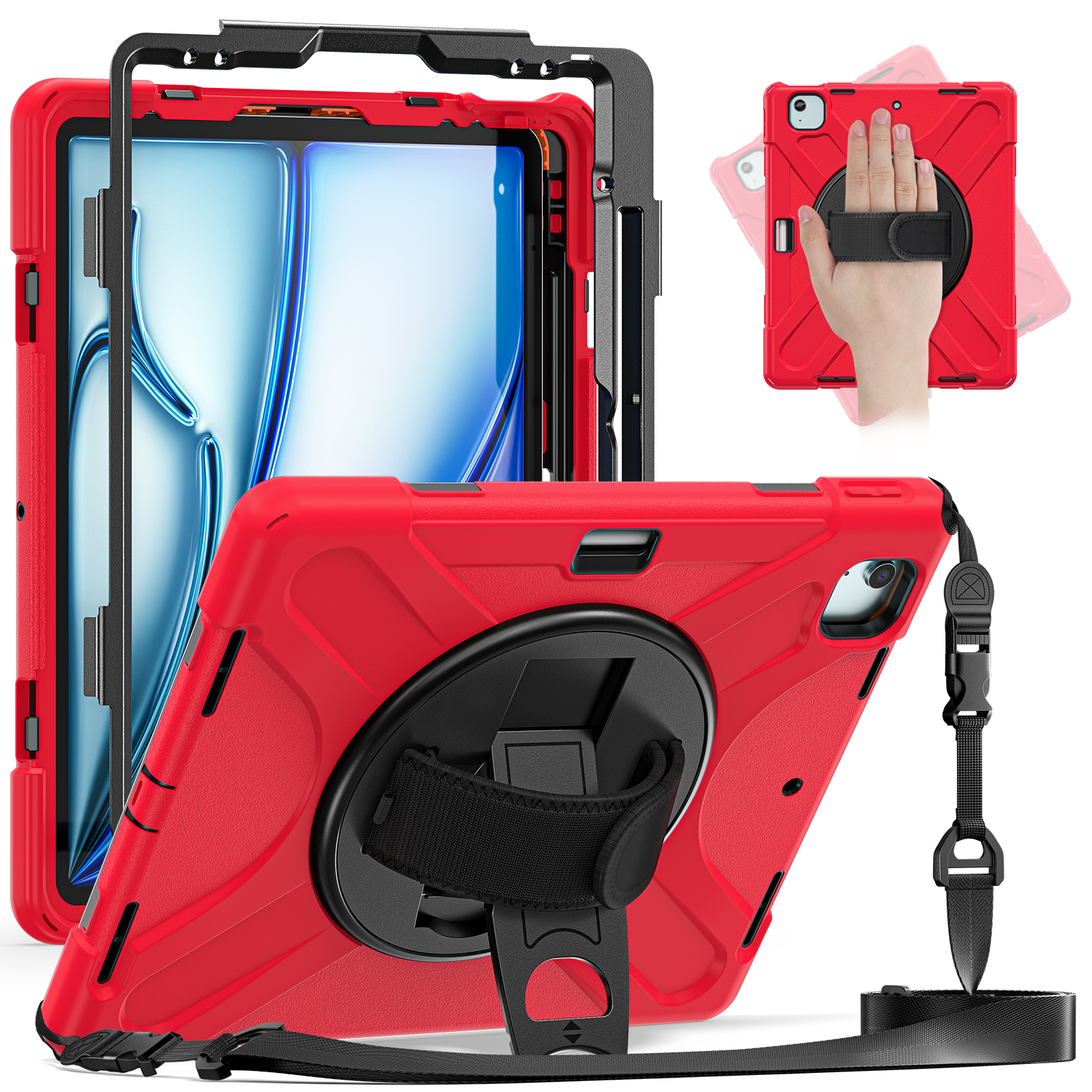 Tablet Shoulder Bag - Kickstand Shockproof Tablet Case for iPad