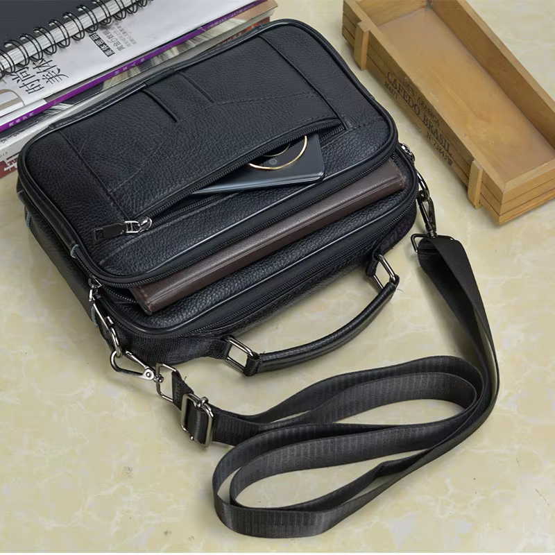 Small Men's Genuine Leather Sh - Tablet Shoulder Bag 리뷰 및 가격