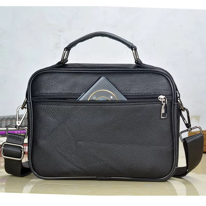 Small Men's Genuine Leather Sh - Tablet Shoulder Bag 리뷰 및 가격