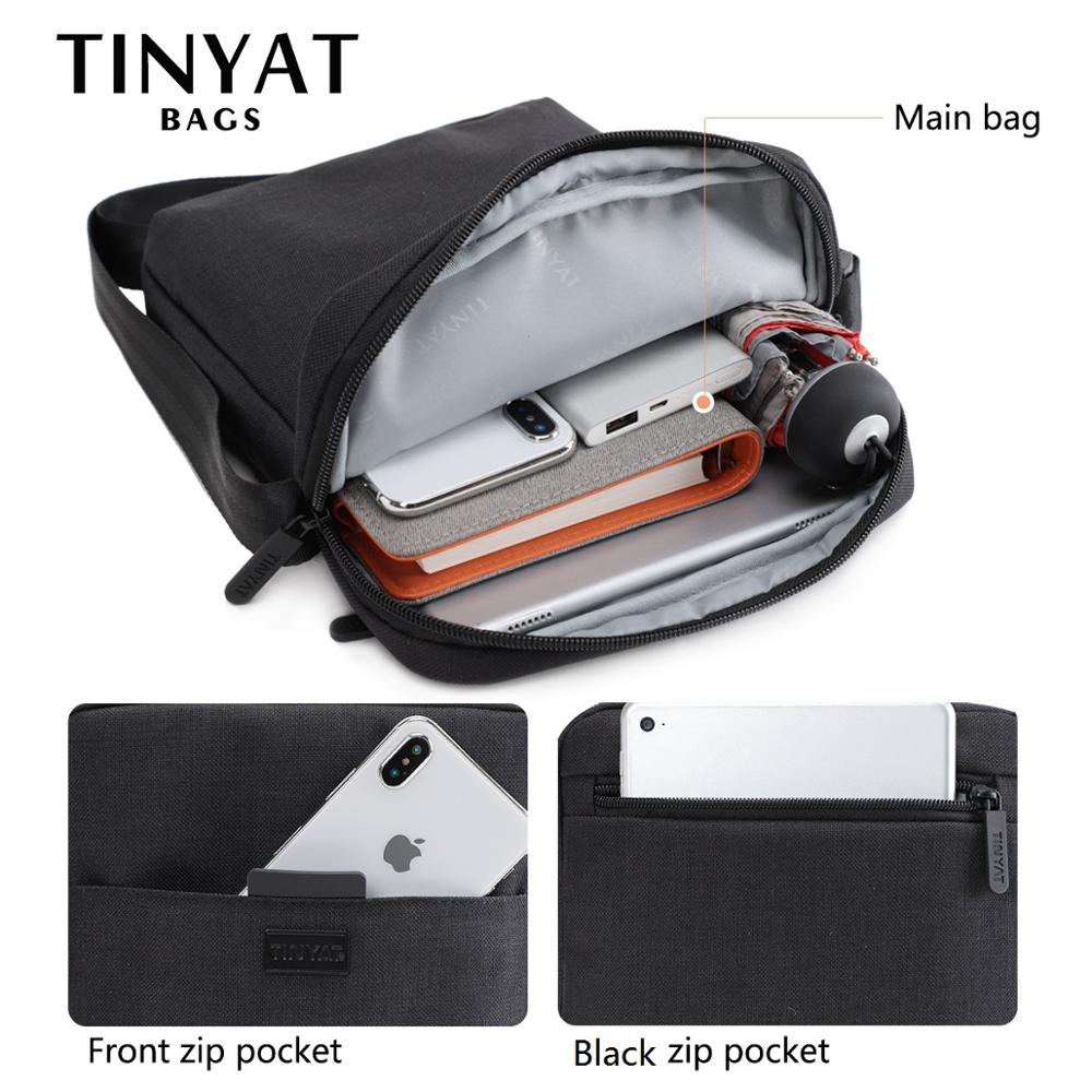 TINYAT Men's Bags Light Canvas - Tablet Shoulder Bag 리뷰 및 가격