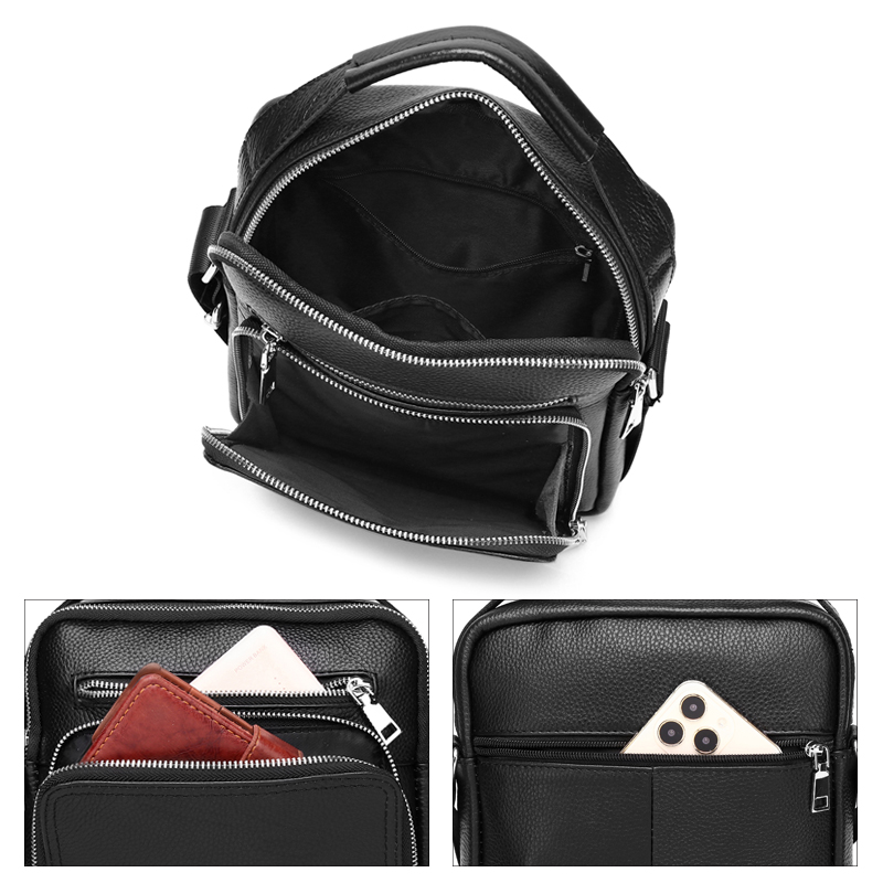 SCHLATUM Genuine Leather Men C - Tablet Shoulder Bag 리뷰 및 가격